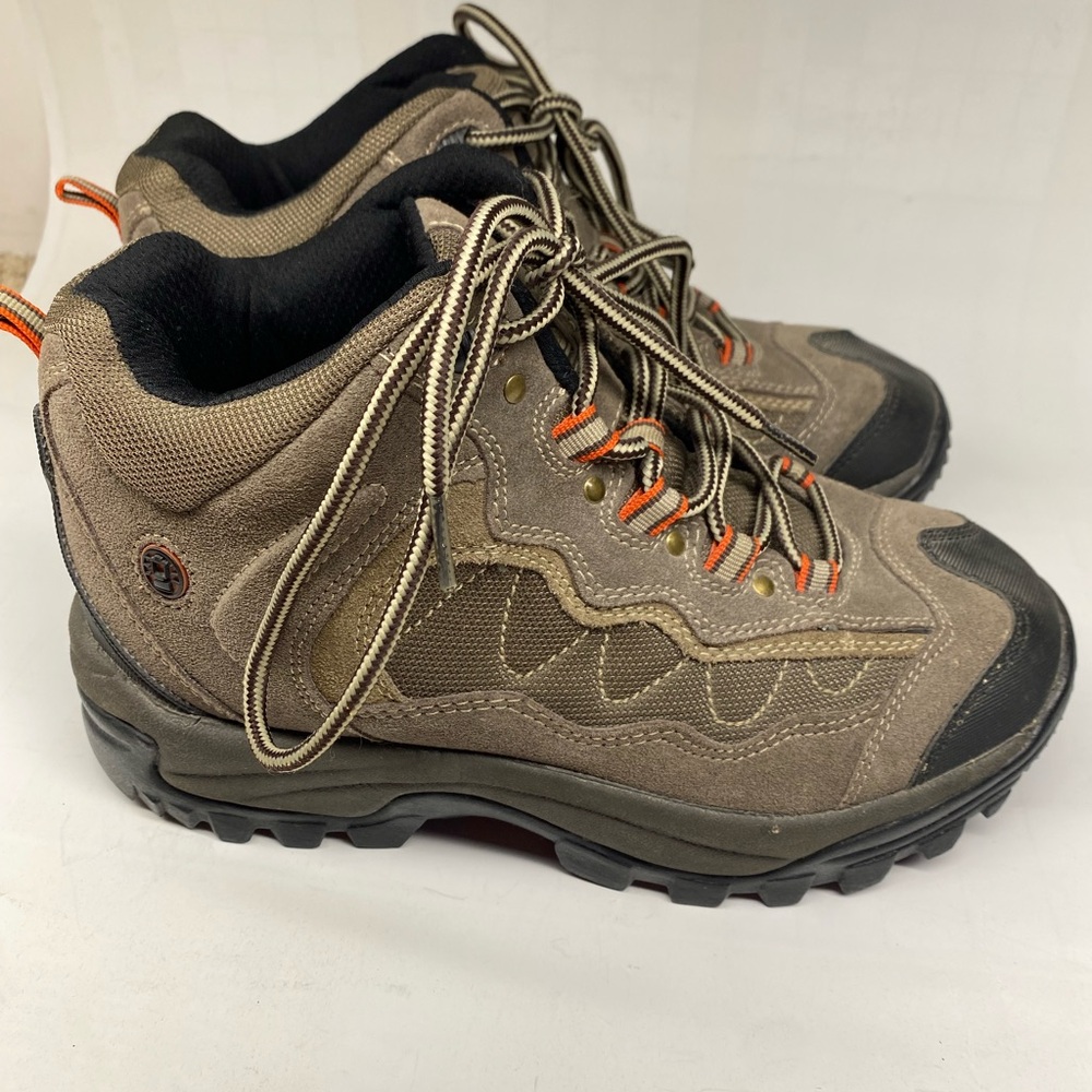 Coleman Hiking Boots Womens US 6 Tan Greyish in color.